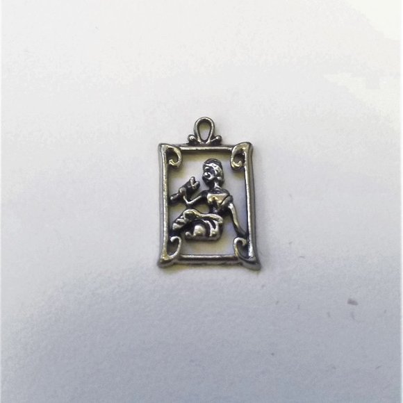 VIRGO laser cut pewter Zodiac sign pendant PENDANT - Picture 5 of 9